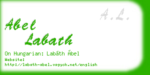abel labath business card